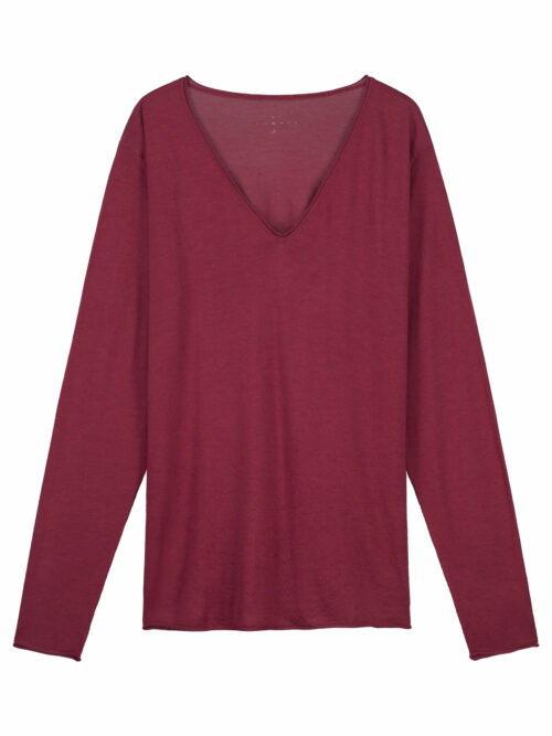 Cashmere long sleeve - Omsk Mineral red